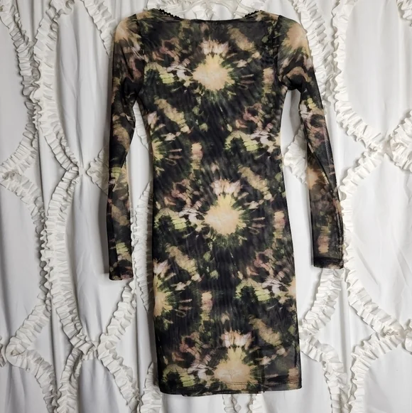 New Asos TopShop Tie Dye Mini Dress 2 - Picture 3 of 5